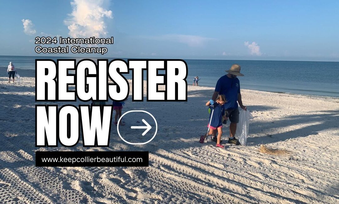 Pre-registration is now open for the 2024 International Coastal Cleanup at Collier County beaches